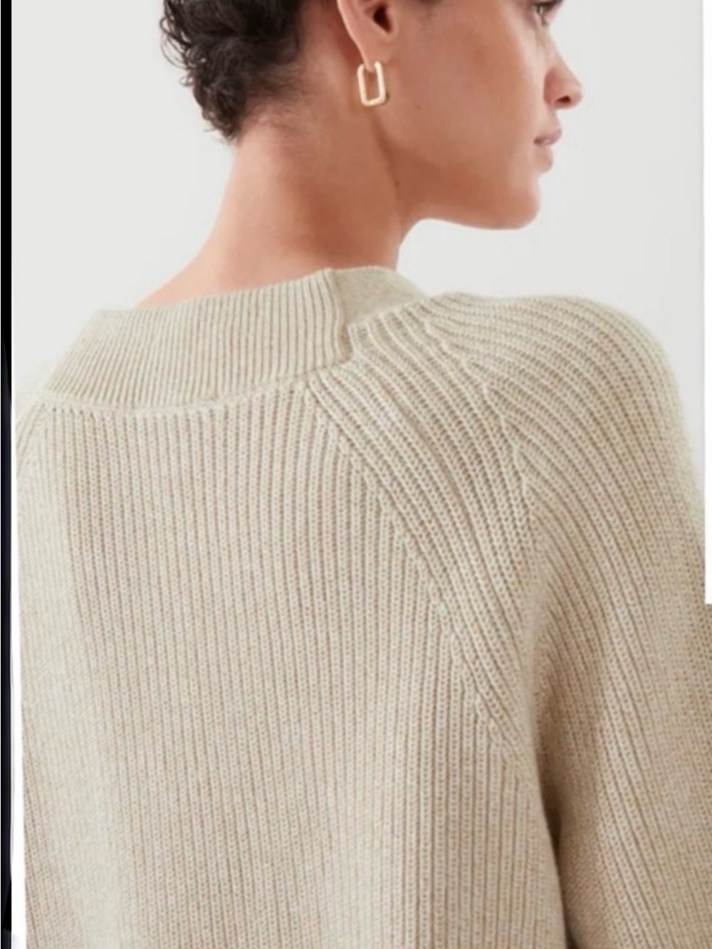 COS longline v-neck cardigan. Size medium. - Picture 3 of 11